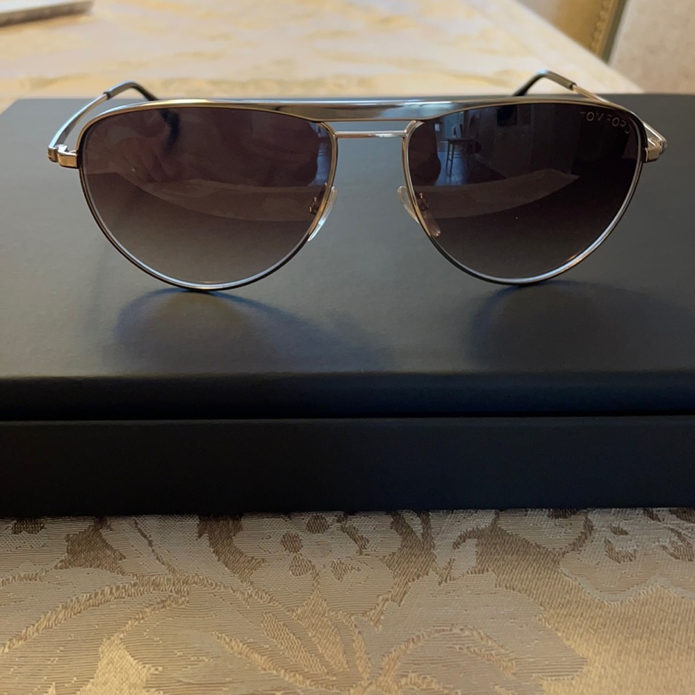 Mens Tom Ford William sunglasses in gold with brown lens